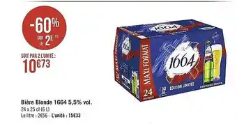 Bière Blonde 1664 5,5% Vol.