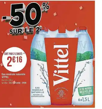Casino Supermarchés Eau Minérale Vittel offre