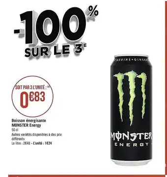 Boisson énergisante Monster Energy