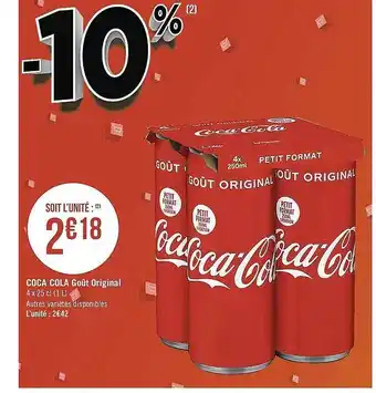 Casino Supermarchés Coca Cola Goût Original offre