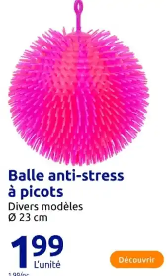 Action Balle anti-stress à picots offre
