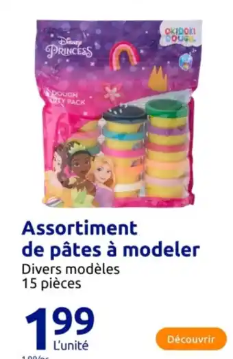Action Assortiment de pâtes à modeler offre