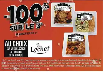 Casino Supermarchés Produits De La Marque Le Chef offre