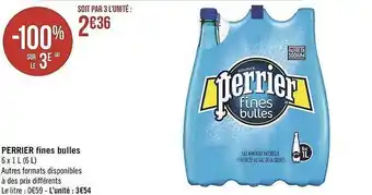 Géant Casino Perrier Fines Bulles offre