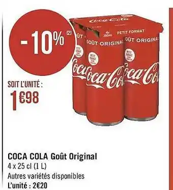 Géant Casino Coca Cola Goût Original offre