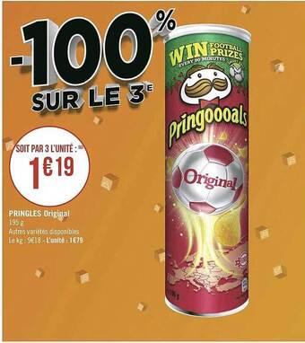 Géant Casino Pringles Original offre