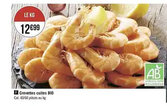 Géant Casino Crevettes Cuites Bio offre