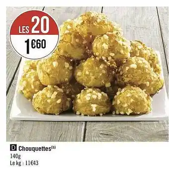 Géant Casino Chouquettes offre