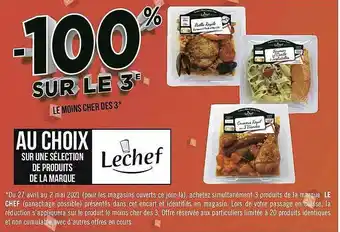 Géant Casino Produits De La Marque Lechef offre
