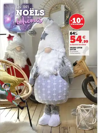 Hyper U Grand lutin 110 cm offre