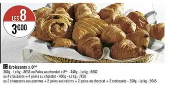 Géant Casino Croissants X8 offre
