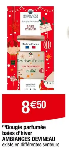 Carrefour AMBIANCES DEVINEAU Bougie parfumée baies d'hiver offre