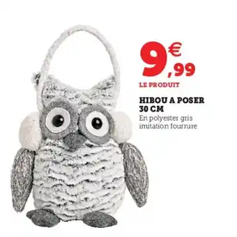Hibou a poser 30 cm