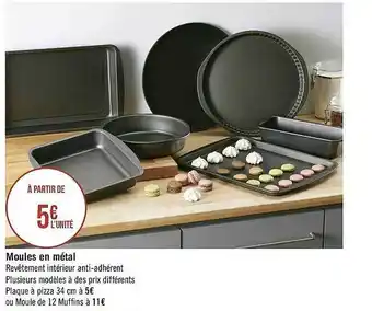 Géant Casino Moules En Métal offre