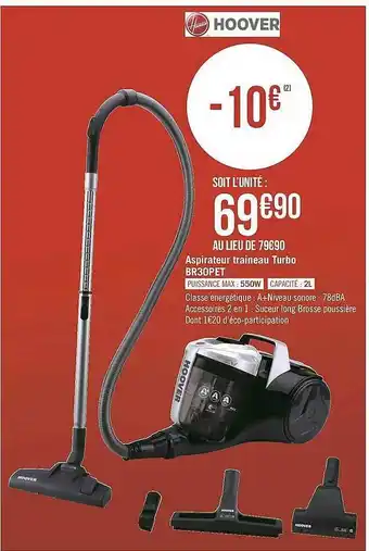 Aspirateur Traineau Turbo Hoover