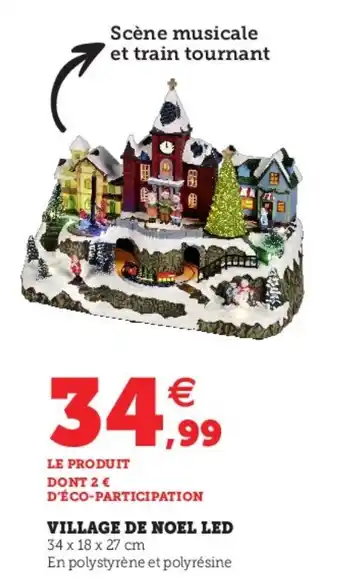 Hyper U Village de noel LED offre