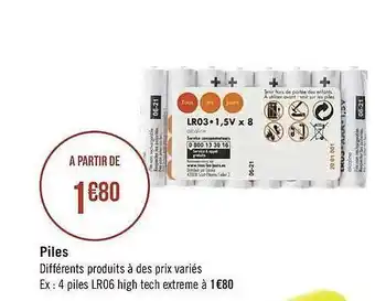 Géant Casino Piles offre