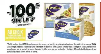 Géant Casino Produits De La Marque Wasa offre