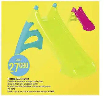 Toboggan Xs Bleu-vert