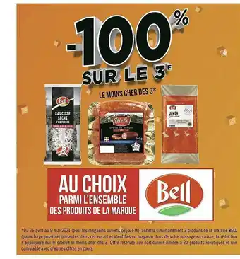 Géant Casino Produits De La Marque Bell offre
