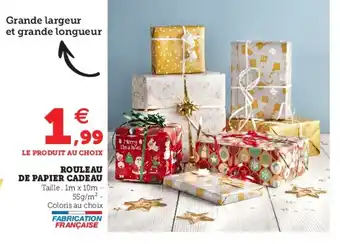 Hyper U Rouleu de papier cadeau offre
