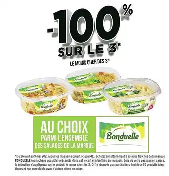 Géant Casino Salades De La Marque Bonduelle offre