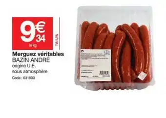 Promocash Merguez Véritables Bazin André offre