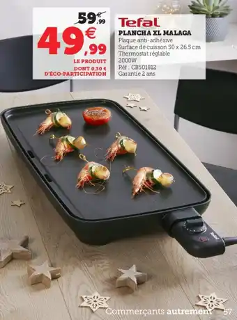 Hyper U Plancha XL malaga offre