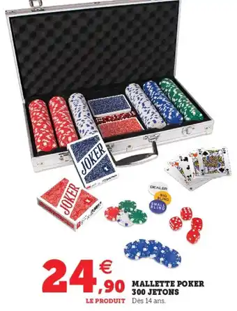 Mallette poker 300 jetons