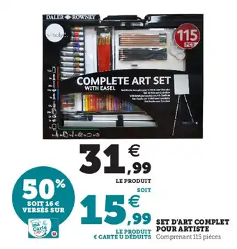 Hyper U Set d'art complet pour artiste offre