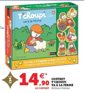 Coffret t'choupi va à la ferme