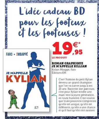 Hyper U Roman graphique je m'appelle killian offre