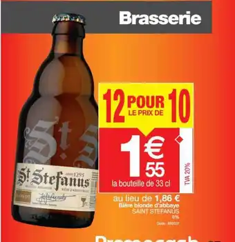 Bière Blonde D'abbaye Saint Stefanus