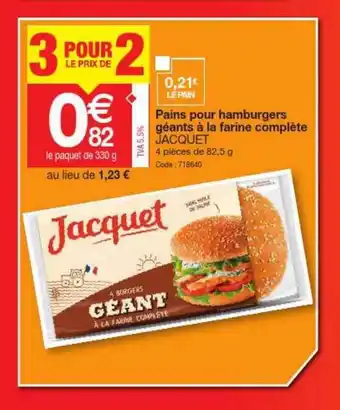 Pains Pour Hamburgers Géants à La Farine ComplÚte Jacquet