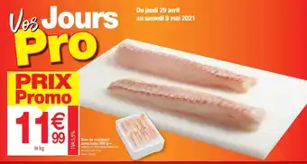 Promocash Dos De Cabillaud Sans Peau 200 G - + offre