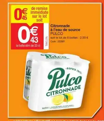 Citronnade à L'eau De Source Pulco