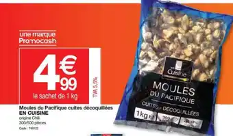 Promocash Moules Du Pacifique Cuites Décoquillées En Cuisine offre