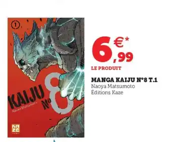 Hyper U Manga Kaiju N8 T.1 offre