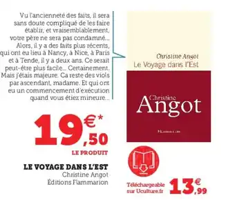 Hyper U Le Voyage Dans L'Est offre