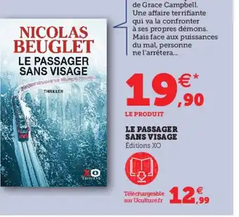 Hyper U Le Passager Sans Visage offre