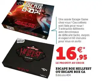 Hyper U Escape Box Hellfest Ou Escape Box Ca offre