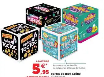 Hyper U Boites de Jeux Apéro offre