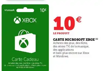 Hyper U Carte Microsoft Xbox offre
