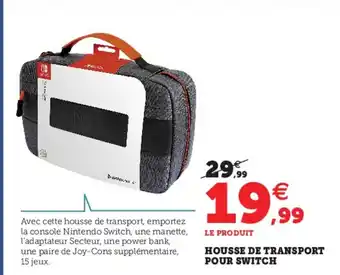 Hyper U Housse de Transport Pour Switch offre