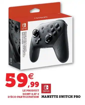 Hyper U Manette Switch Pro offre