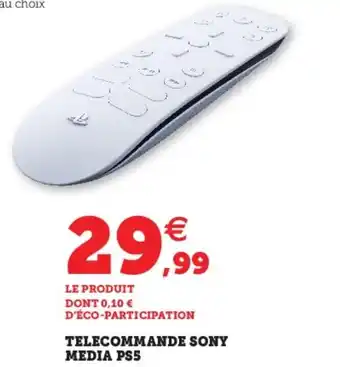 Hyper U Telecommande Sony Media PS5 offre