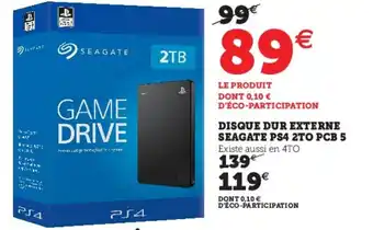 Hyper U Disque Dur Externe offre
