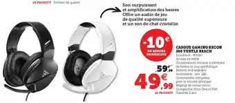 Hyper U Casque Gaming Recon offre