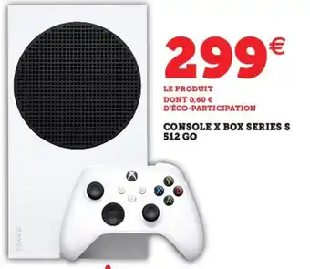 Hyper U Console X Box Series S 512 Go offre