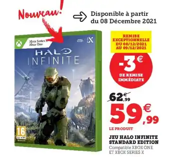 Hyper U Jeu Halo Infinite Standard Edition offre